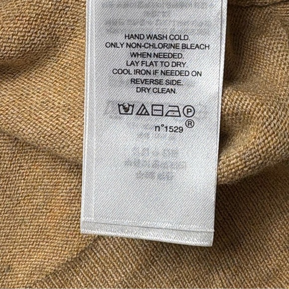 Lauren Ralph Lauren Black Label Belted Cotton-Blend Sweater Size M Camel Heather - Picture 11 of 12